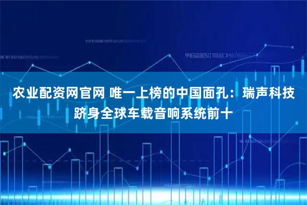 农业配资网官网 唯一上榜的中国面孔：瑞声科技跻身全球车载音响系统前十