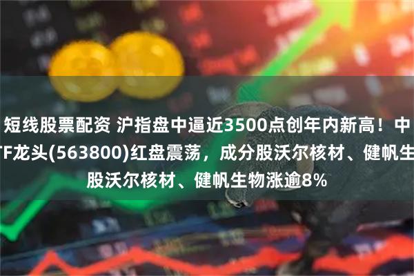 短线股票配资 沪指盘中逼近3500点创年内新高！中证A500ETF龙头(563800)红盘震荡，成分股沃尔核材、健帆生物涨逾8%