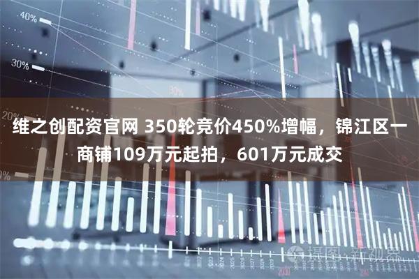 维之创配资官网 350轮竞价450%增幅，锦江区一商铺109万元起拍，601万元成交